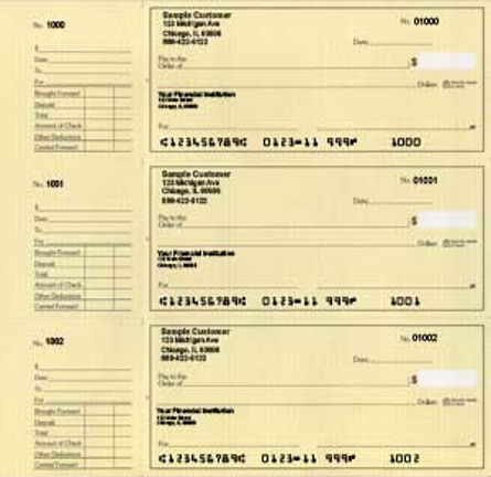 Deskset Yellow Safety Personal Checks